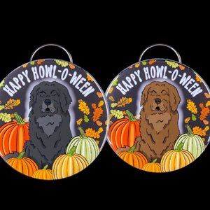 Newfoundland Dog Bottle Opener Keychain, Handmade Holiday Accessories 2.25